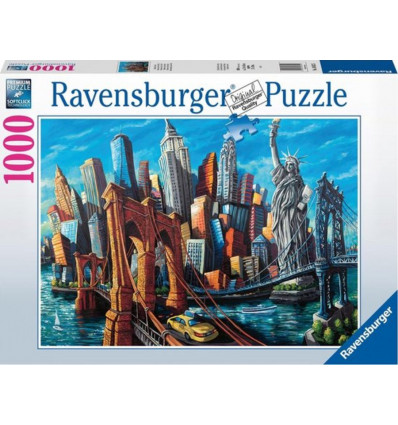 RAVENSBURGER Puzzel- Welcome to New York- 1000st.