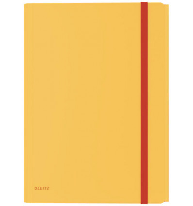 Leitz COSY elastiekmap 3kleppen - PP warm geel