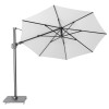 CHALLENGER T2 parasol 3.5m - wit/ antra excl. voet ( Platinum)
