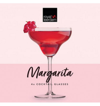 LEERDAM Cocktails - 4 Margarita cocktailglazen 300ml