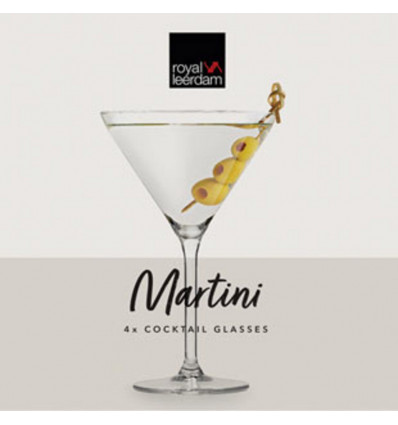 LEERDAM Cocktails - 4 Martini glazen 260ml