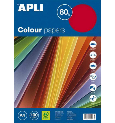 APLI Color papier A4 - 100st