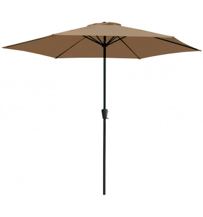 GENOVA parasol 3m - taupe met manivel 695259 TRAW3TAUPE