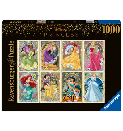 RAVENSBURGER Puzzel - Disney Art Nouveau Princess - 1000st.
