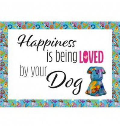 Happy pet quote - Happiness is being loved by your dog