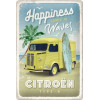 Tin sign 20x30cm - Citroen type H Happiness comes in waves