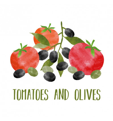 PPD Servetten - 33x33cm - Tomatoes&olive