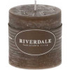 Riverdale PILLAR geur kaars - 7.5x7.5cm- mokka