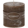 Riverdale PILLAR geur kaars - 10x10cm - mokka