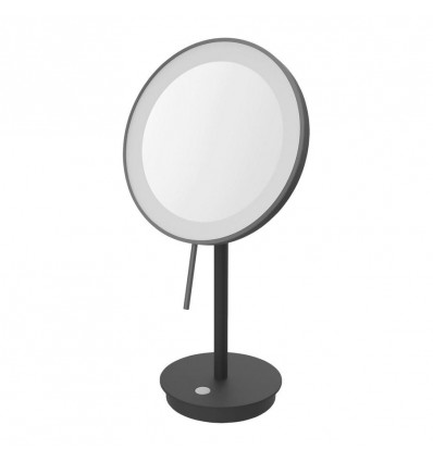 Zack ALONA- Cosmetic spiegel LED -zwart RVS 20x37,8cm ingebouwde Led verlichting