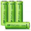 GP Recyko oplaadbare batterij AA 1300MAH - 4st 120130AAHCEC4 GP130AAHCER21B4