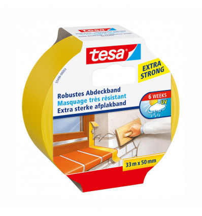 TESA afplakband extra sterk (voor verf en pleisterwerk)