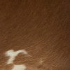 Kruk koehuid vierkant - 30x30x45cm- rood/ bruin
