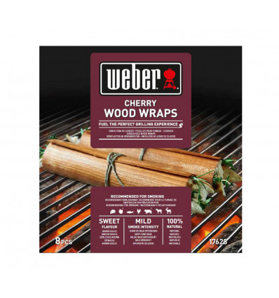 WEBER-Wood wraps 8stuks cherry aromahout TU UC
