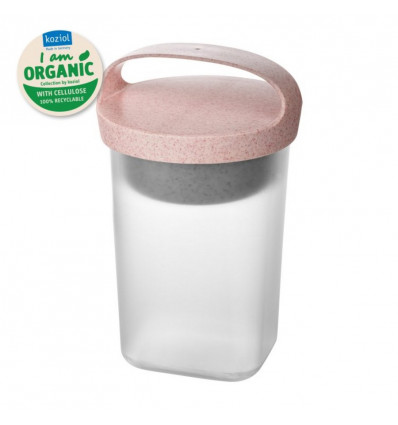 Koziol BUDDY 0.7 snackpot met inzet en deksel 700ml - organic pink TU UC