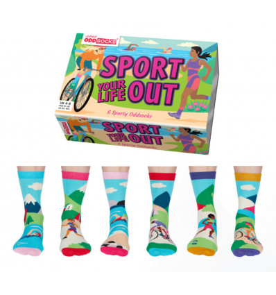 ODD SOCKS Dames - Sport your life out 3paar - 39/42