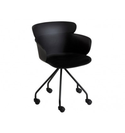 EVA bureaustoel op wielen - zwart toonzaal model promo