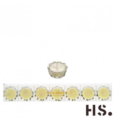 Home Society FLOWER kaars - wit