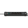 BRENNENSTUHL Premium-Line stekkerdoos m/ USB - 4-voudig 1.8M - zwart