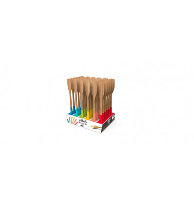 PEBBLY Spatel bamboe - assortie kleuren prijs per stuk