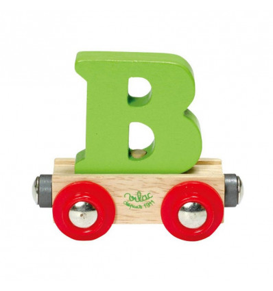 VILAC alfabet wagentje - letter B magnetische wagon voor kindernaam TULU