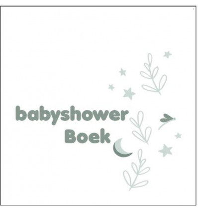 JEP! Babyshower boek - wit/ groen