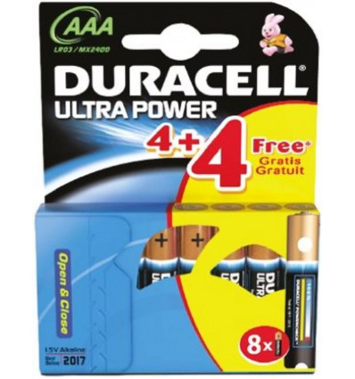 DURACELL MX2400 ultra M3 - AAA - 1.5V LR03 10794 11097 - 4 stuks batterij