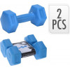 XQMax dumbbells 1kg - 2stuks - blauw om alle spiergroepen te trainen