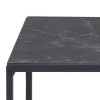 INFINITY bijzettafel s/2 - marble -50x50x45cm - matt black