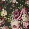 Vliesbehang Tapestry - floral charcoal 0,53X10M