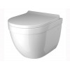 LAFINESS Rim-short ophang WC - wit incl. toiletzitting. kort model