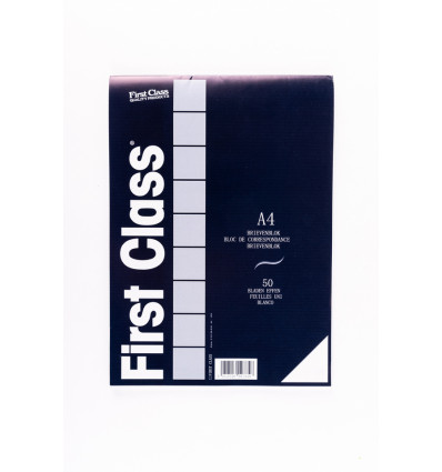 FIRST CLASS Brievenblok A4 50blad - effe