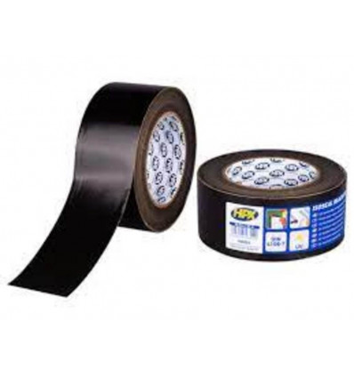 HPX PE film tape - zwart UV 60MM 25M