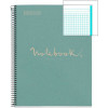 MIQUELRIUS Eco notitieboek A4 - geruit - vieux pastel blue