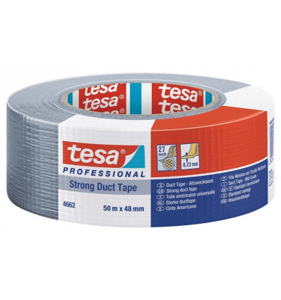 TESA Weefselkleefband - 50M 48mm grijs