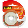 SCOTCH Crystal tape 19mm met afroller - 25+5m