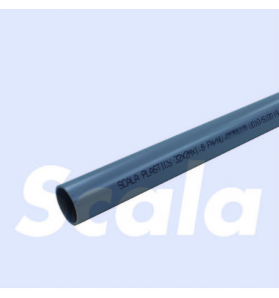 SCALA afvoerbuis sanitair 32mm 2m - d. grijs - voor waterafvoer - 1.8mm