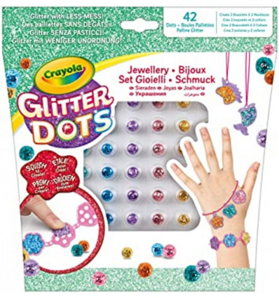 CRAYOLA Glitter dots - Sieraden set