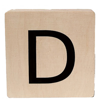 MINIMOU Letterblok D - 18mm hout