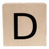 MINIMOU Letterblok D - 18mm hout
