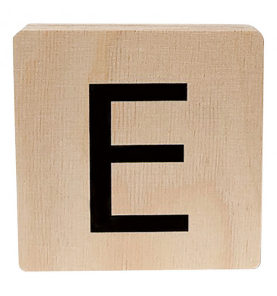 MINIMOU Letterblok E - 18mm hout