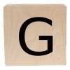 MINIMOU Letterblok G - 18mm hout