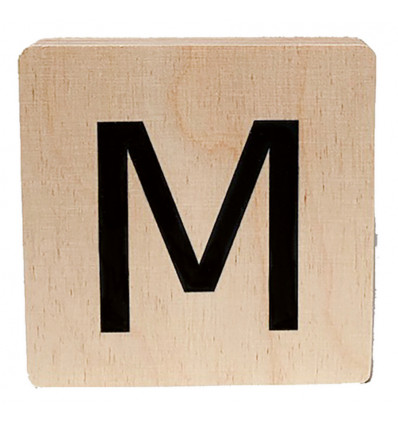 MINIMOU Letterblok M - 18mm hout