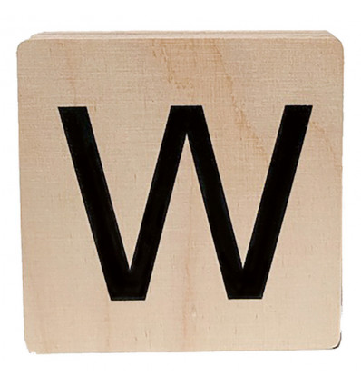 MINIMOU Letterblok W - 18mm hout