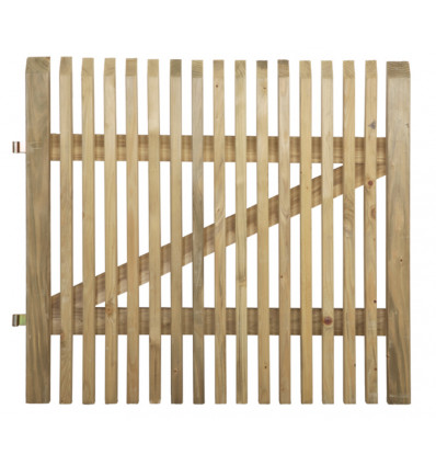 Tuinhek poort CORDOBA - 100x5x90cm - geimpregn. hout inclusief beslag