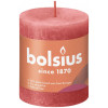 BOLSIUS stompkaars - 8x6.8cm - blossom pink rustiek
