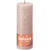 BOLSIUS stompkaars - 19x6.8cm - misty pink rustiek