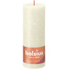 BOLSIUS Stompkaars - 19x6.8cm - soft pearl rustiek