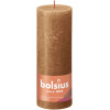 BOLSIUS Stompkaars - 19x6.8cm - spice brown rustiek