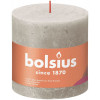 BOLSIUS stompkaars - 10x10cm - sandy grey rustiek